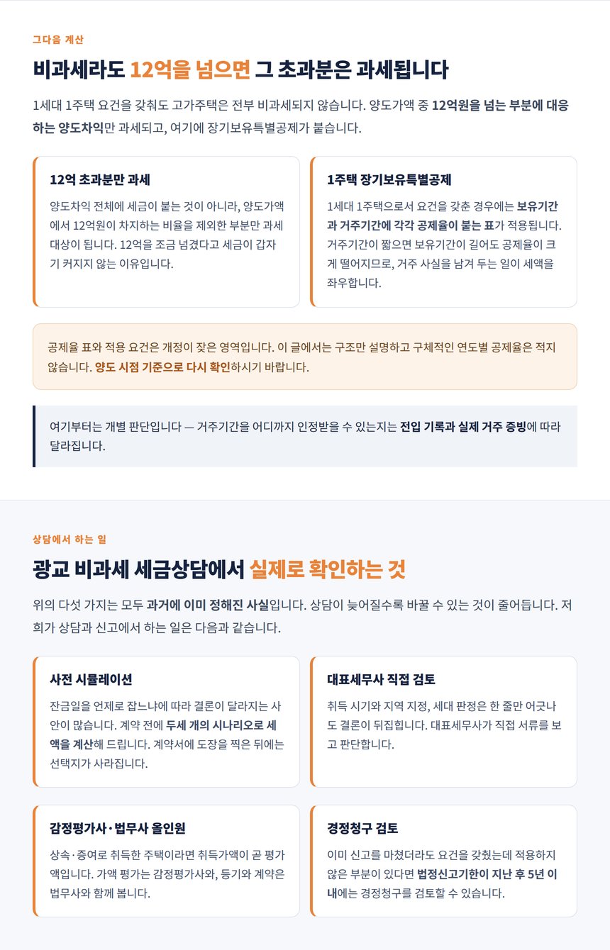1세대 판정 기준과 세대 분리가 인정되는 요건