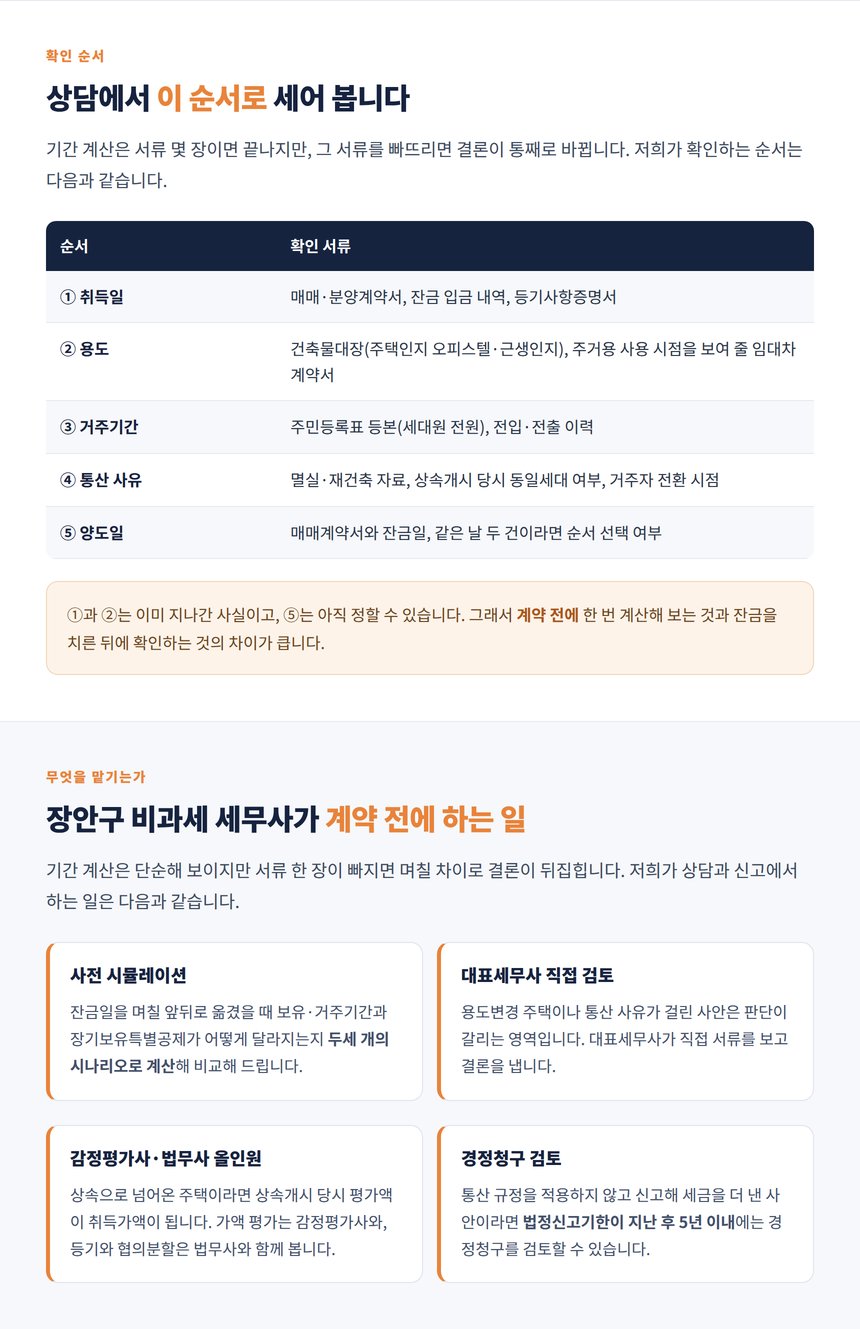 같은 날 두 주택 양도 시 순서 선택 규정