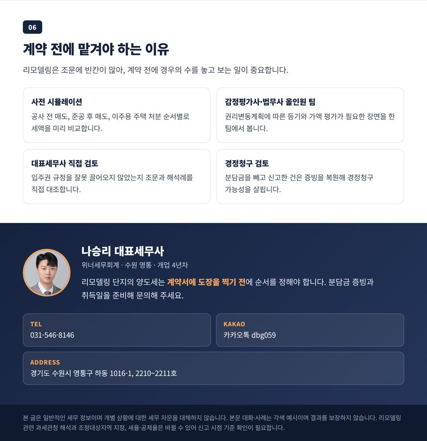 사전 시뮬레이션과 올인원 팀, 대표세무사 직접 검토, 경정청구 검토 안내와 상담 연락처